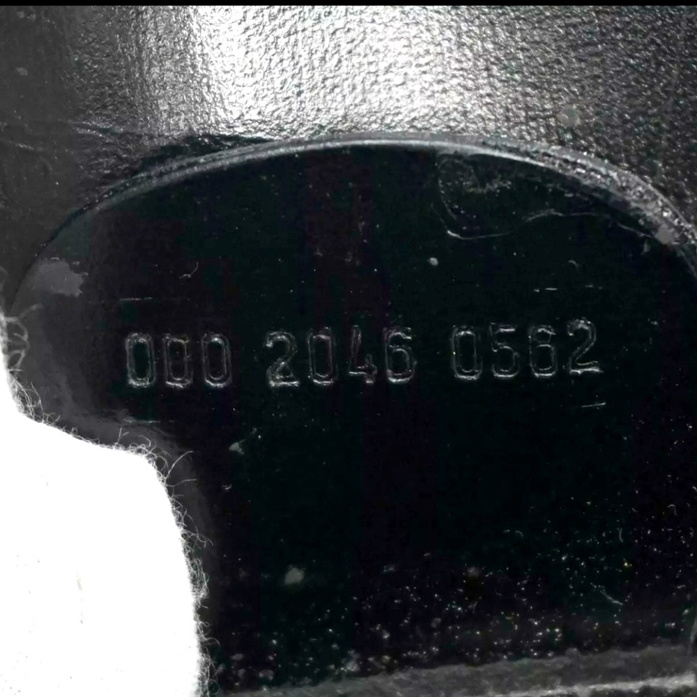 GUCCI Logo Tote Hand Bag  Leather Black Gold Made In Italy Vintage 💕💕 - Picture 12 of 12